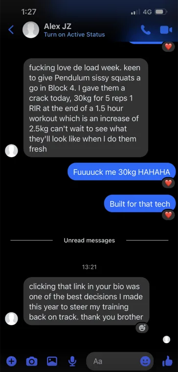 Screenshot of Alex JZ&rsquo;s original message